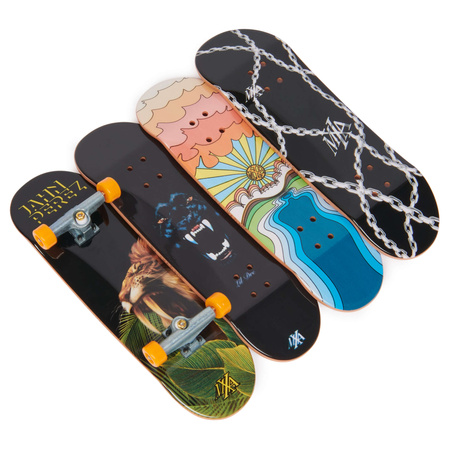 OUTLET Fingerboard Zestaw Deskorolki 4pak Do Złożenia Maxallure Jahn Perez + akcesoria Tech Deck USZKODZONE OPAKOWANIE