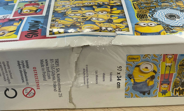 Puzzle panorama Minionki 1000 elementów USZKODZONE OPAKOWANIE