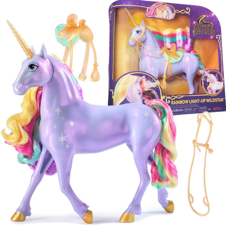 OUTLET Akademia Jednorożców Zestaw Tęczowy świecący Jednorożec figurka Wildstar Światło Dźwięk Unicorn Academy USZKODZONE OPAKOWANIE