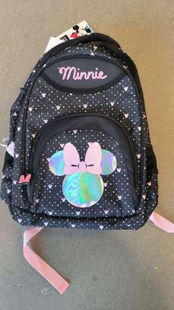 OUTLET Paso Plecak wielokomorowy czarno-różowy Minnie USZKODZONY