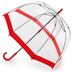 OUTLET Parasol Fulton Birdcage Przezroczysto-czerwony WADLIWY