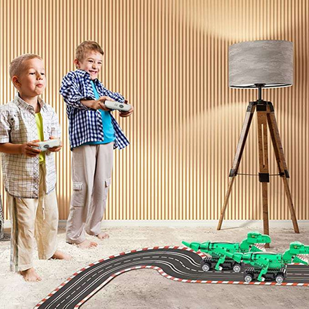OUTLET Klocki konstrukcyjne CaDA Zdalnie sterowana figurka Zielony Dinozaur T-Rex Tyranozaur RC Dual Mode 343 elementy USZKODZONE OPAKOWANIE