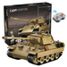 OUTLET Klocki Konstrukcyjne CaDA Master brązowy pojazd militarny Zdalnie sterowany Panther Tank Czołg RC 907 elementów PO ZWROCIE/USZKODZONE OPAKOWANIE