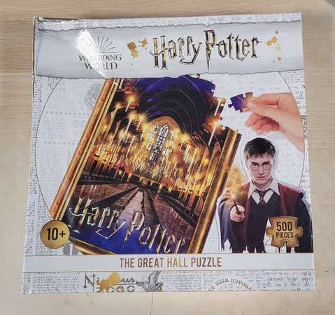 OUTLET Harry Potter Hogwart wielka sala puzzle 500 el. Winning Moves USZKODZONE OPAKOWANIE