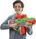 OUTLET Zestaw kolorowa zautomatyzowana Wyrzutnia Nerf DINOSQUAD Rampage zabawkowa broń + 19 miękkich strzałek Hasbro USZKODZONE OPAKOWANIE