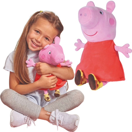OUTLET Świnka Peppa maskotka 24 cm WADLIWA