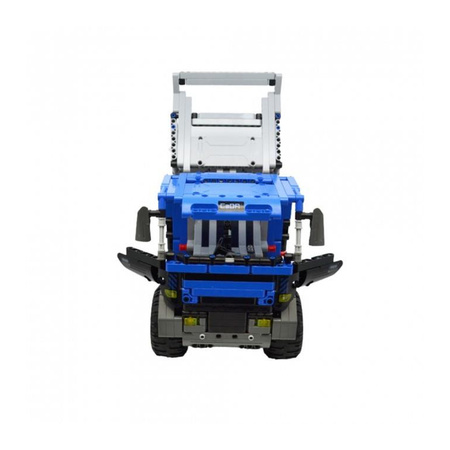 OUTLET Klocki konstrukcyjne CaDA Hi-Tech Zdalnie Sterowana Wywrotka Niebieska Ciężarówka 37 cm Dump Truck Pojazd budowlany 638 elementów RC USZKODZONE OPAKOWANIE