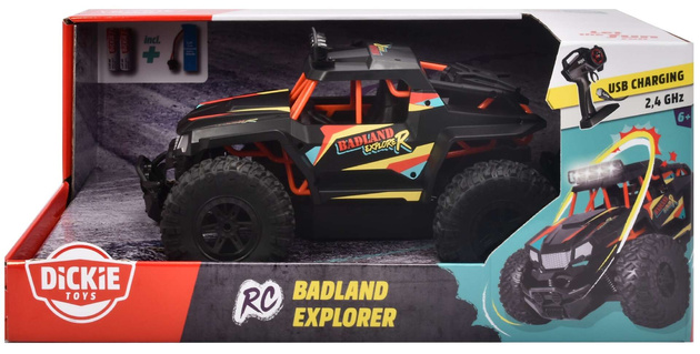 OUTLET Zdalnie sterowane auto terenowe Pojazd AC Badland Explorer RC światło WADLIWY