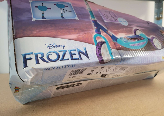OUTLET Kraina Lodu Hulajnoga trójkołowa regulowana kierownica Frozen II Disney USZKODZONE OPAKOWANIE