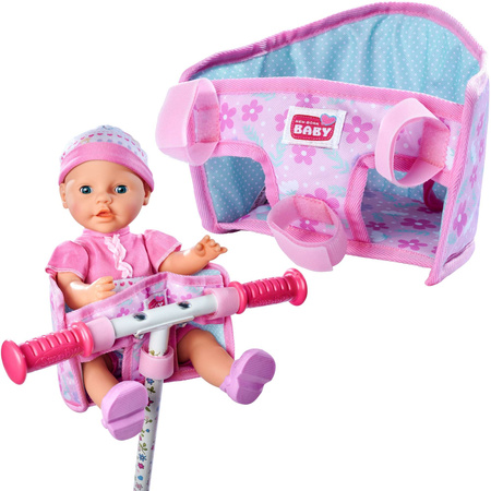 OUTLET New Born Baby siedzisko rowerowe fotelik dla lalek USZKODZONE OPAKOWANIE
