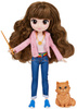 OUTLET Harry Potter Lalka figurka laleczka Brilliant Hermiona Granger z kociołkiem i rudy kot Krzywołap + akcesoria USZKODZONE OPAKOWANIE
