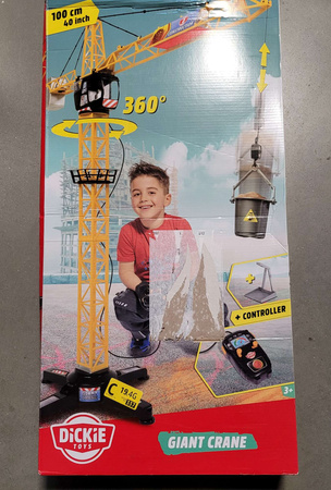 OUTLET Mega Crane Dźwig Żuraw z dźwiękiem zdalnie sterowany 100 cm + pilot WADLIWY