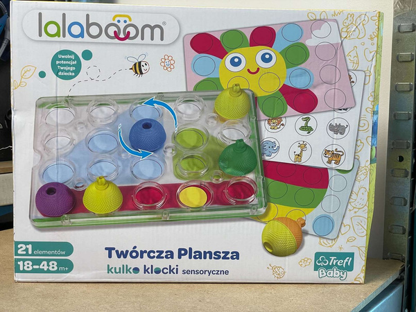 Trefl 61358 Lalaboom Twórcza Plansza Kulko-Klocki sensoryczne USZKODZONE OPAKOWANIE