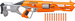 OUTLET NERF N-Strike Elite wyrzutnia Alphahawk 10 strzałek USZKODZONE OPAKOWANIE