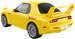 OUTLET Klocki Konstrukcyjne CaDA auto żółta Mazda RX-7 FD3S Initial D samochód 66 elementów 1:35  USZKODZONE OPAKOWANIE