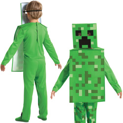 OUTLET Kostium Minecraft Strój karnawałowy Creeper 127-136 cm WADLIWY