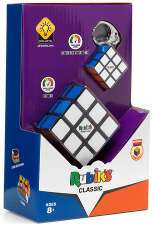 OUTLET Oryginalna Kostka Rubika Rubik's Classic (kostka + breloczek) USZKODZONE OPAKOWANIE