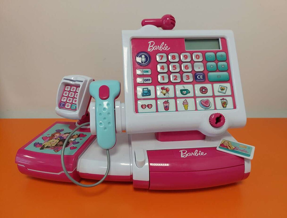 OUTLET Kasa sklepowa elektroniczna dla dzieci ze skanerem Barbie Klein USZKODZONE OPAKOWANIE