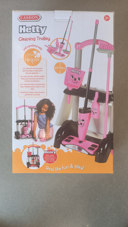 OUTLET Zestaw wózek do sprzątania dla dzieci Hetty miołta mop Casdon Little Helper NIEKOMPLETNY