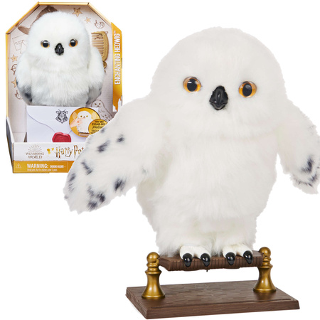 OUTLET Harry Potter Hedwiga Interaktywna biała sowa z listem + akcesoria Dźwięk Ruchoma 5+ USZKODZONE OPAKOWANIE