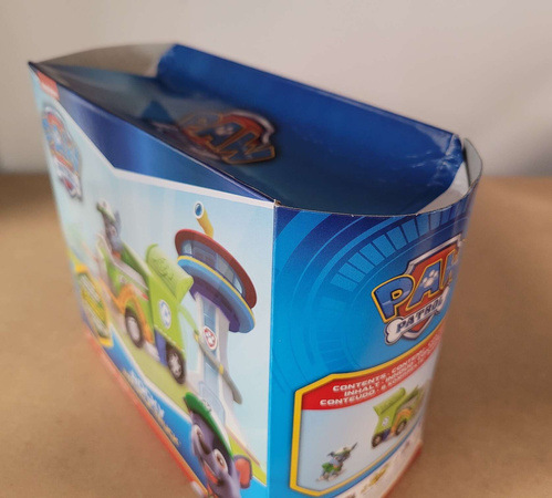 OUTLET Psi Patrol 2w1 Śmieciarka Rocky Figurka Pojazd Transformujący Eco USZKODZONE OPAKOWANIE