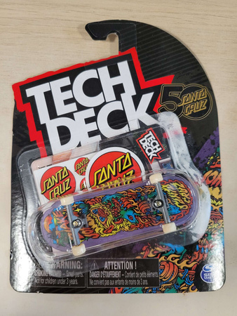 OUTLET Tech Deck deskorolka fingerboard Santa Cruz Lew + naklejki USZKODZONE OPAKOWANIE