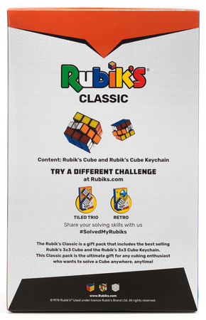 OUTLET Oryginalna Kostka Rubika Rubik's Classic (kostka + breloczek) USZKODZONE OPAKOWANIE