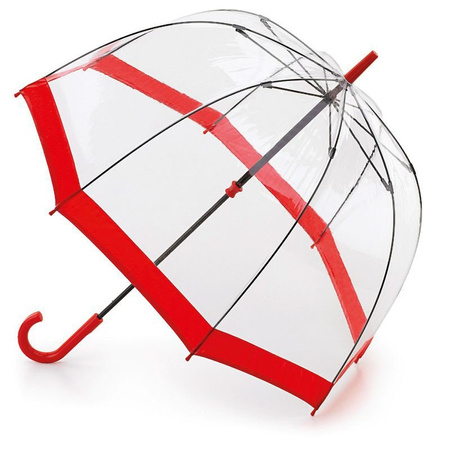 OUTLET Parasol Fulton Birdcage Przezroczysto-czerwony WADLIWY
