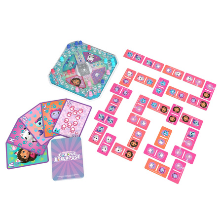 OUTLET Koci Domek Gabi zestaw gier 3w1 Domino Pop-up Karty Jumbo USZKODZONE OPAKOWANIE