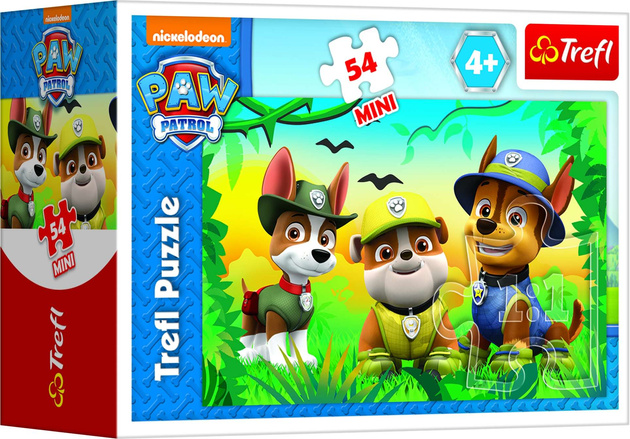 Trefl Puzzle Mini 54 Psi Patrol Psia misja w dżungli USZKODZONE OPAKOWANIE
