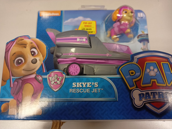 Spin Master Psi Patrol Zestaw Odrzutowiec ratunkowy i figurka Skye USZKODZONE OPAKOWANIE