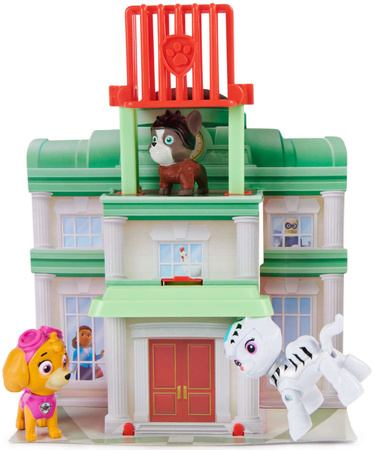OUTLET Psi Patrol Skye Rory Cat Pack Zestaw ratowniczy domek + figurki USZKODZONE OPAKOWANIE