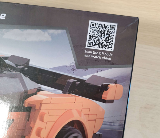 OUTLET Klocki konstrukcyjne CaDA Zdalnie sterowany samochód Blaze Car Pomarańczowe auto wyścigowe Pojazd sportowy RC Dual Mode 295 elementów USZKODZONE OPAKOWANIE