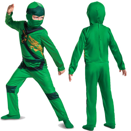 OUTLET Strój karnawałowy Lego Ninjago dla chłopca Lloyd kostium przebranie 110-122 cm (4-6 lat) PO ZWROCIE