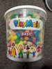 PlayMais wiaderko Classic 1000 ekologiczne klocki kreatywne 1000 pianek USZKODZONE OPAKOWANIE