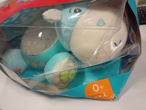 Fisher Price Uspokajacz Hipcio z projektorem i pozytywką USZKODZONE OPAKOWANIE