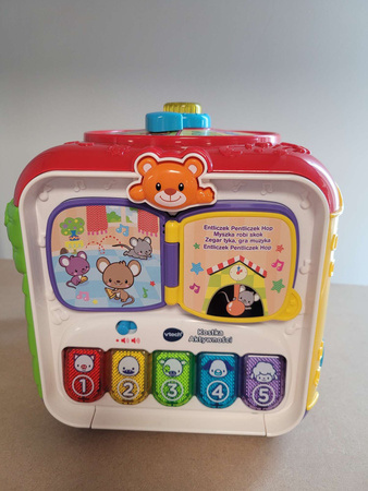 OUTLET Kostka aktywności edukacyjna interaktywna grająca VTech BRAK OPAKOWANIA