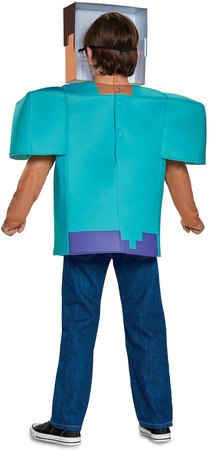 OUTLET Minecraft strój karnawałowy dla chłopca Steve kostium przebranie 125-135 cm (7-8 lat) 