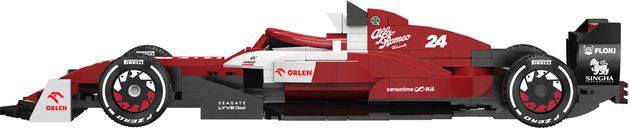 OUTLET Klocki konstrukcyjne CaDA samochód wyścigowy czerwona wyścigówka Alfa Romeo F1 Team ORLEN C42 Formuła 1 pojazd auto 271 elementów USZKODZONE OPAKOWANIE