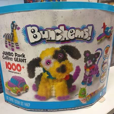 Spin Master Bunchems kolorowe rzepy - zestaw jumbo XXL 1000 rzepów USZKODZONE OPAKOWANIE