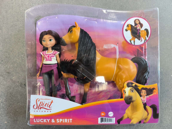 OUTLET Mustang Duch Wolności Lalka Spirit Lucky + koń USZKODZONE OPAKOWANIE