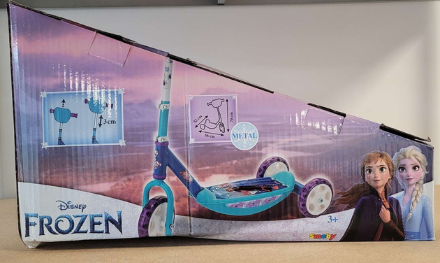 OUTLET Kraina Lodu Hulajnoga trójkołowa regulowana kierownica Frozen II Disney USZKODZONE OPAKOWANIE