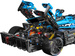 OUTLET Klocki konstrukcyjne CaDA Duże auto wyścigowe 60 cm Samochód sportowy Electric Super Racing Car Niebieska wyścigówka Pojazd 1667 elementów USZKODZONE OPAKOWANIE
