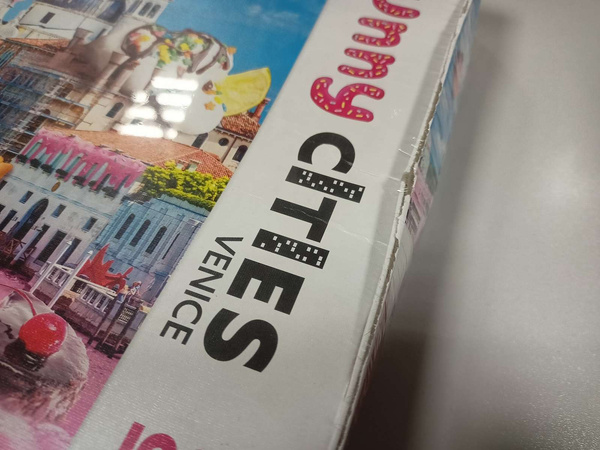 Puzzle Słodycze w Wenecji Funny Cities 1000 elementów Trefl USZKODZONE OPAKOWANIE