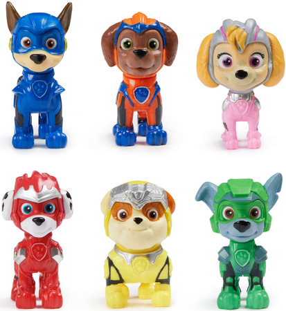 OUTLET Psi Patrol The Mighty Movie Wielki Film kolorowe figurki kolekcjonerskie Pieski 6pack USZKODZONE OPAKOWANIE