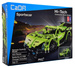 OUTLET Klocki konstrukcyjne CaDA Zdalnie sterowane auto 32 cm Samochód zielony Sportscar 453 elementy RC USZKODZONE OPAKOWANIE