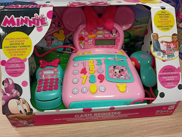 Elektroniczna kasa Myszki Minnie z kalkulatorem BRAK AKCESORIÓW
