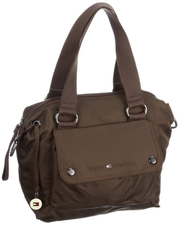 Torebka miejska na ramię i do ręki Tommy Hilfiger Grace Mini Duffle Brown Brązowa