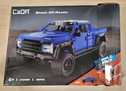OUTLET Klocki Konstrukcyjne CaDA Niebieski samochód Pojazd terenowy Smash Off-Roader Pull-back 390 elementów USZKODZONE OPAKOWANIE