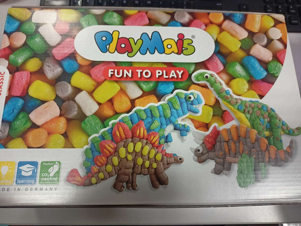 PlayMais klocki piankowe ekologiczne Dinozaury 300 el USZKODZONE OPAKOWANIE